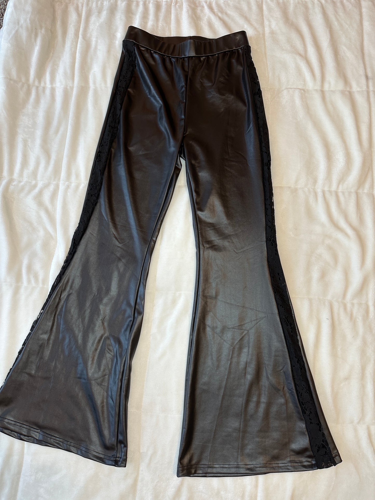 Lace and Leather Pants