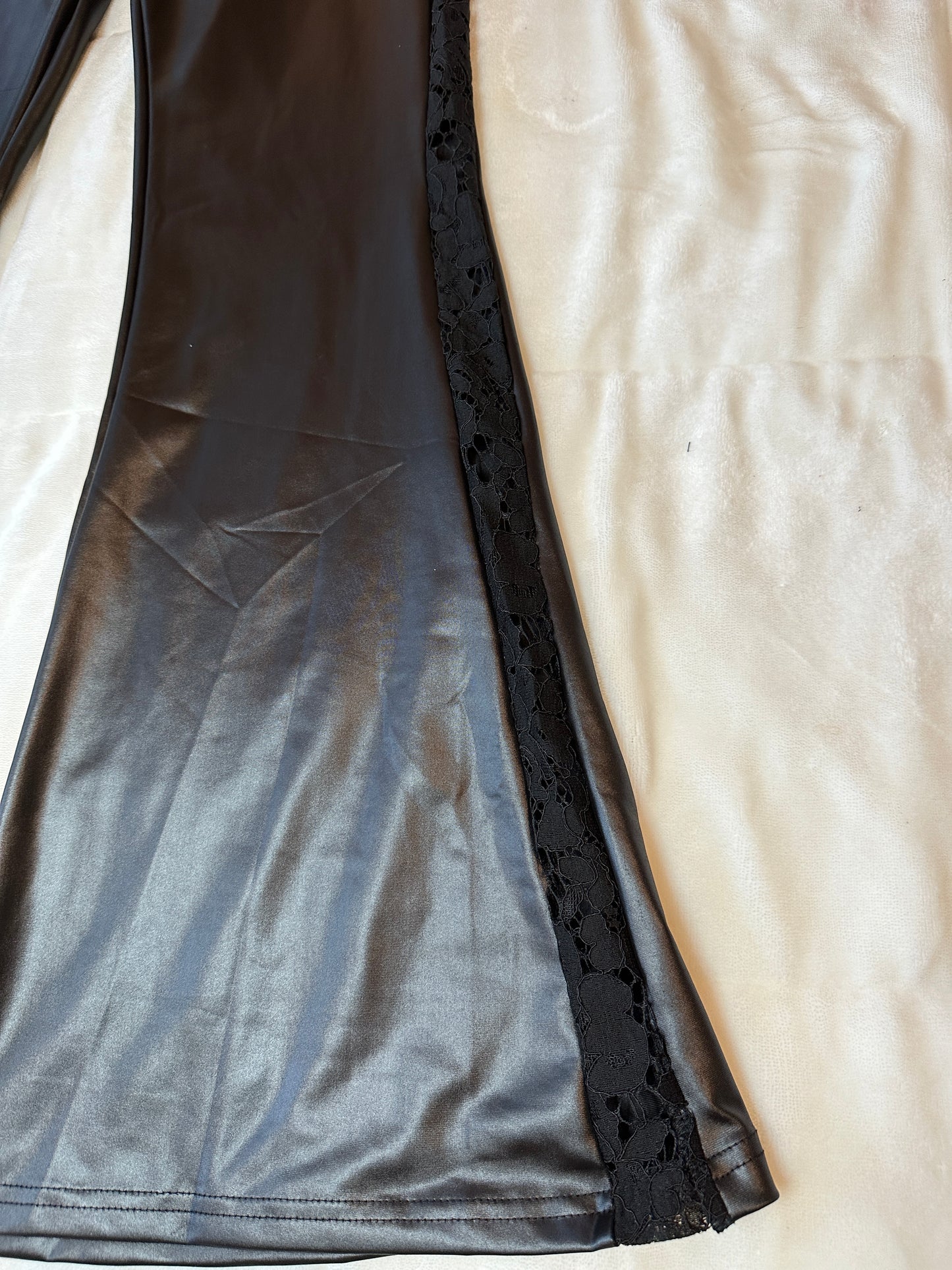 Lace and Leather Pants