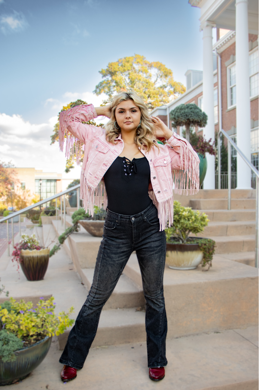 Black Flare Leg Jeans