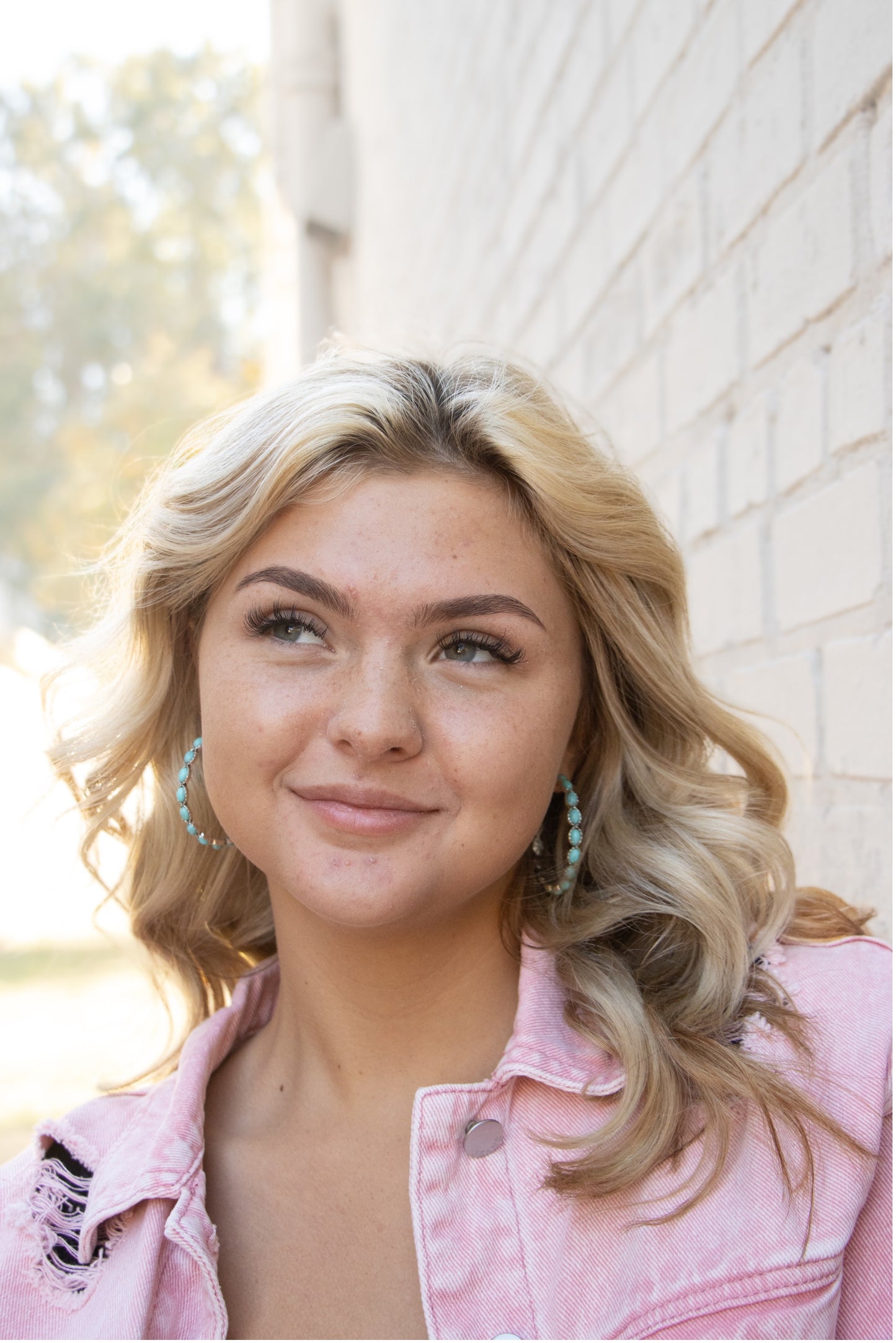 Turquoise C-ring Earrings