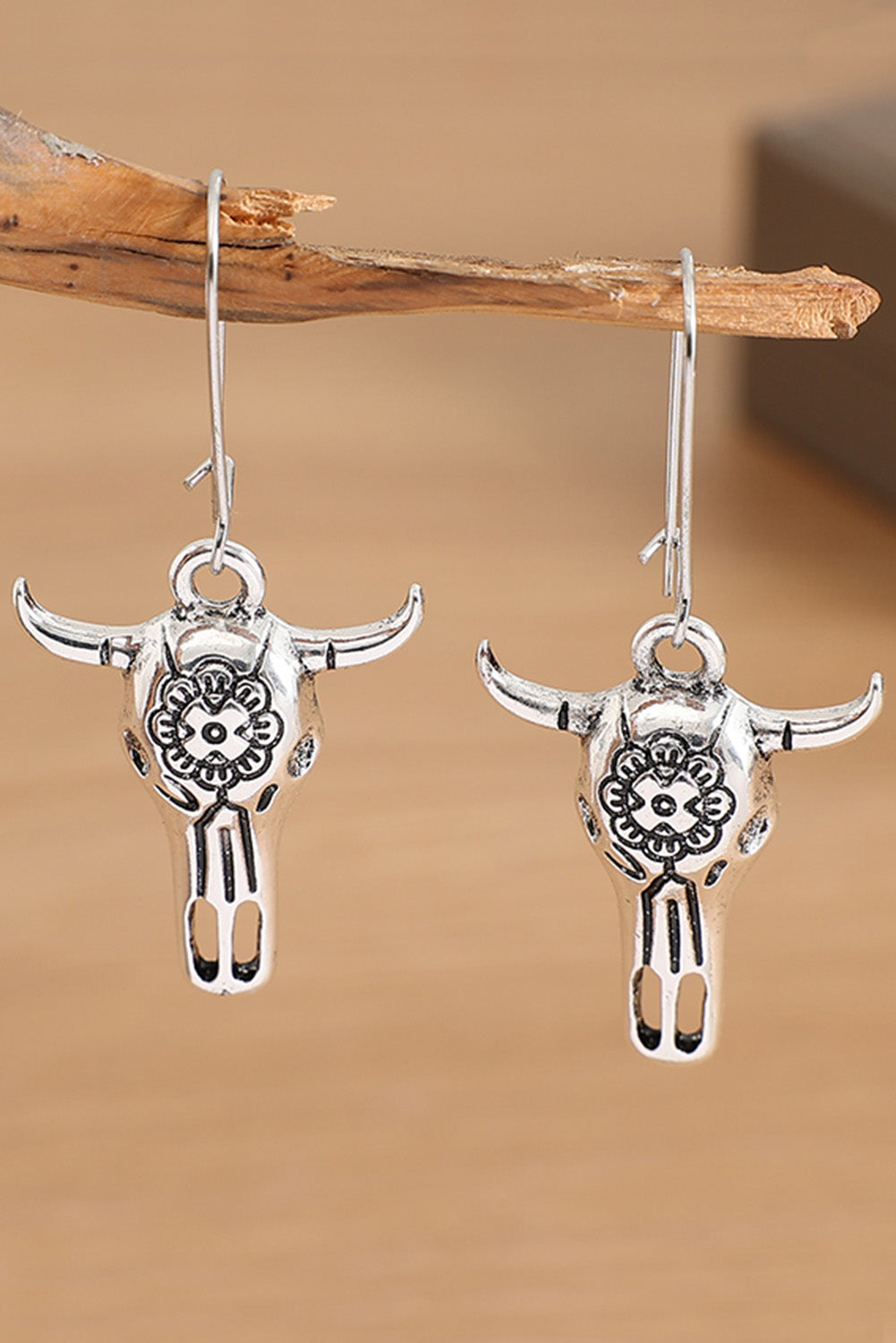 Steer Skull Earrings